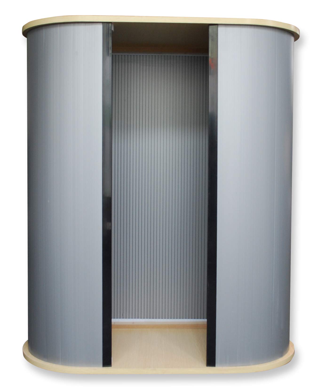 Promotion-Theke Easy, Messetheke ohne Druck, Messetresen, Theke, POS, Messestand, Werbetheke, Promostand in Ahornoptik, 92 x 80 x 40 cm, für Heimbüro