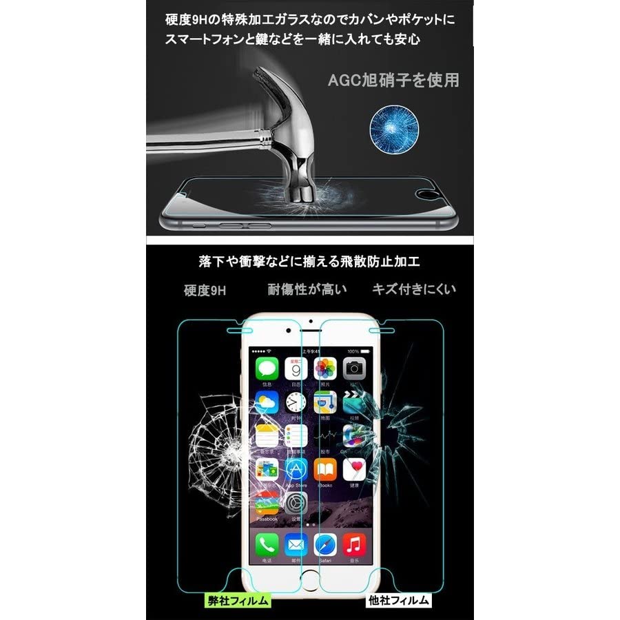 Amazon | KOHU ガラス保護フィルム 互換品 対応 iPhoneSE第1世代