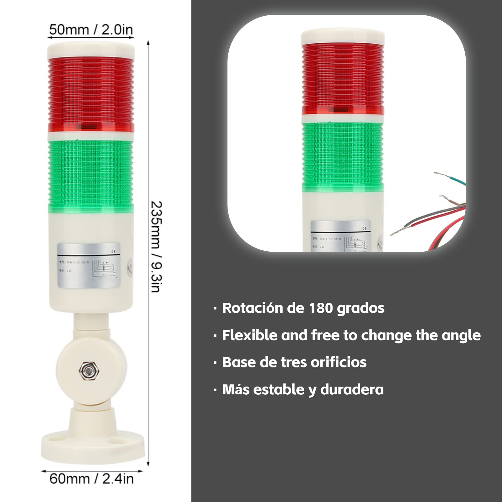Torre Segnale Industriale per Macchine CNC con LED Allarme e Cicalino Acustico per Attrezzature Meccaniche Utensili Industriali Strumenti di Segnalazione