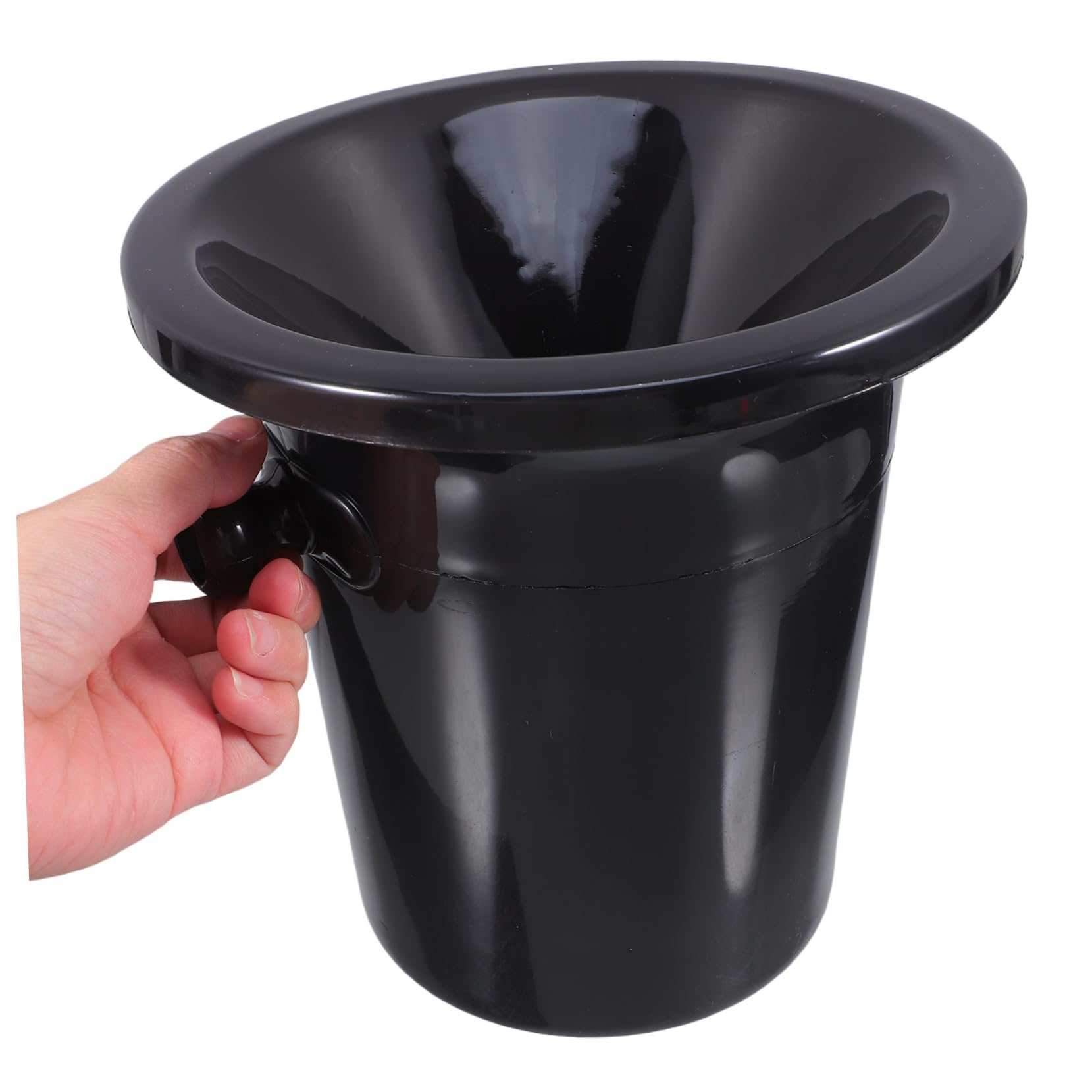 Cabilock 4piezas Cubos De Hielo Redondos Negros para Cata De Vinos Escupideras De Doble Asa Diseño Occidental