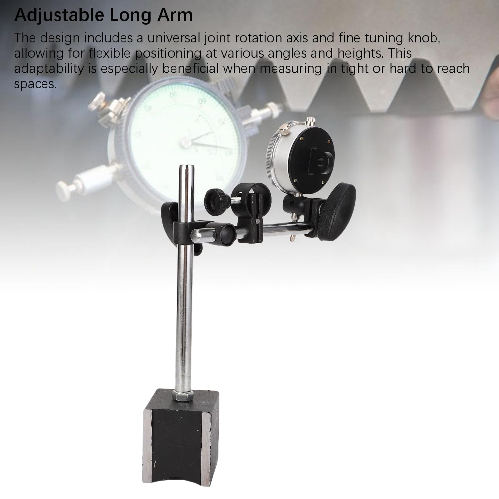 Domary Dial Test Indicator with Magnetic Base Durable and User-Friendly