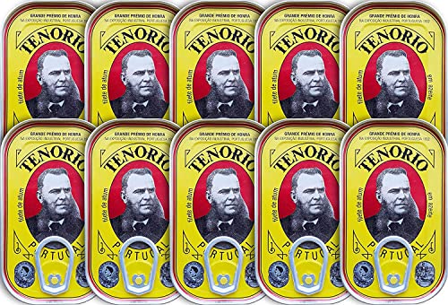 Tenorio Thunfischfilets in Olivenöl 10 x 120 g - Omega-3 - Premium Qualität | Portugal