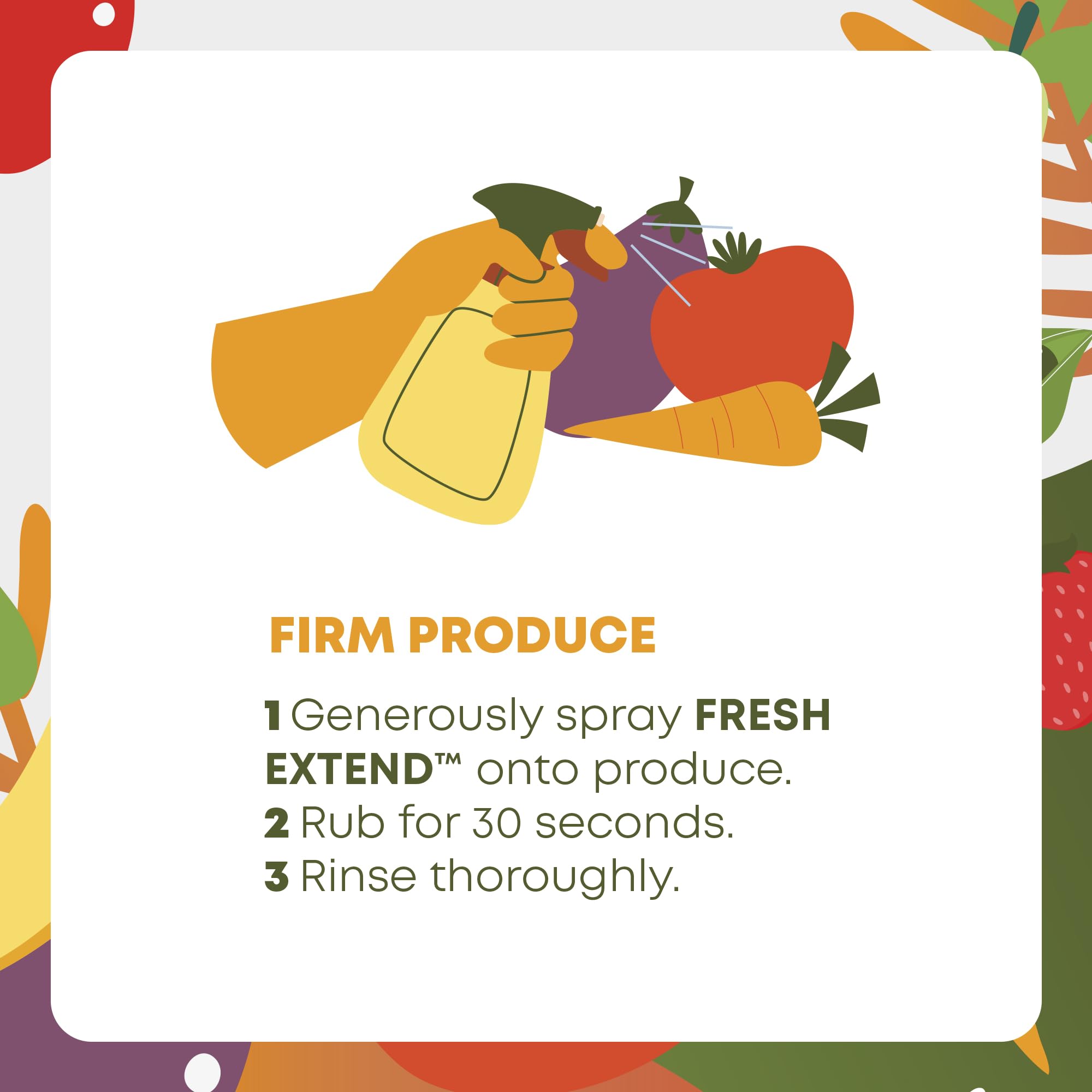 Good Salt Home Fresh Extend Fruit and Vegetable Wash, Natural Produce Cleaner, Made in the USA, 32 Ounce Bottle