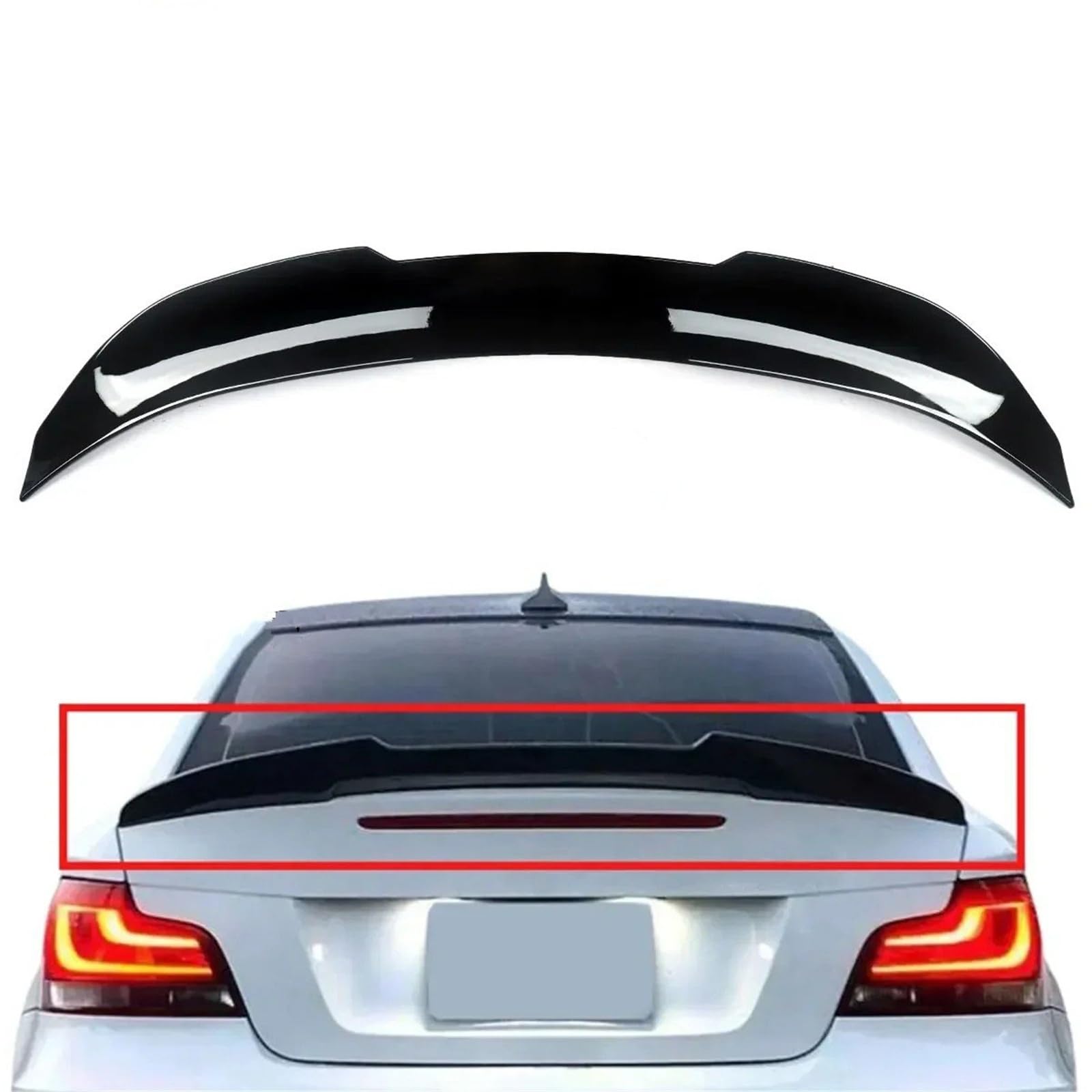 Dla B&MW Seria 1 E82 Coupe 128i 135i 2007-2013 Spoiler Bagażnika Lotka Tylny Skrzydło Na Klapie Akcesoria Karoserii Spojler Tylny Trunk Wing