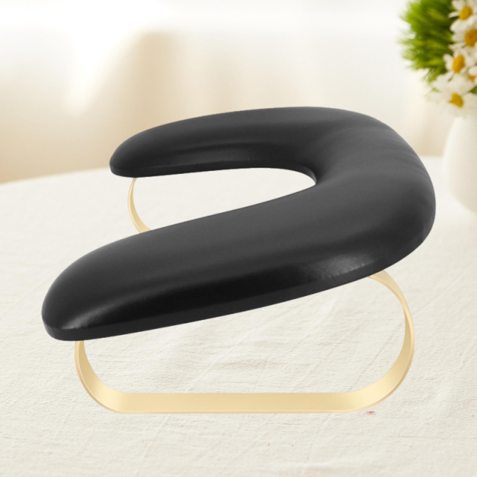 Almencla Nagelkissen Handauflage Kissen, Maniküre Armauflage Handkissen für Nails Tech Home DIY, Schwarz