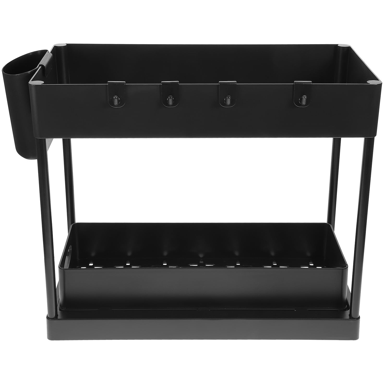 Organizador de Baño Debajo del Lavabo de 2 Capas Cajón Deslizante, Gran Capacidad, Material Abs Resistente y Diseño para Cocina
