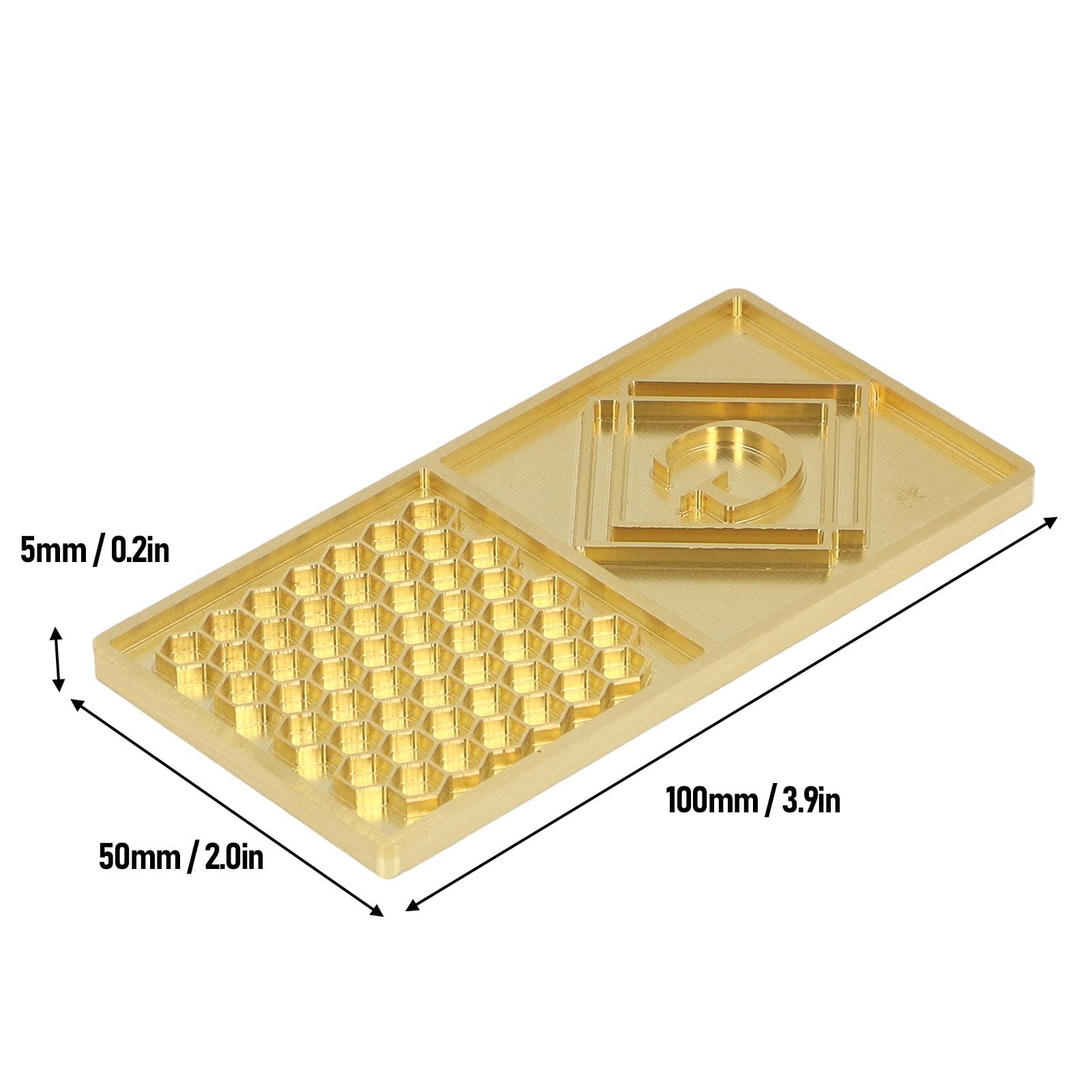 Bandeja de Sello de Hielo de Cobre – Placa de Estampado Transparente para Cubitos de Cóctel Premium Ideal para Bares y Fiestas Diseño Moderno y Multiusos Fácil de Usar y Limpiar