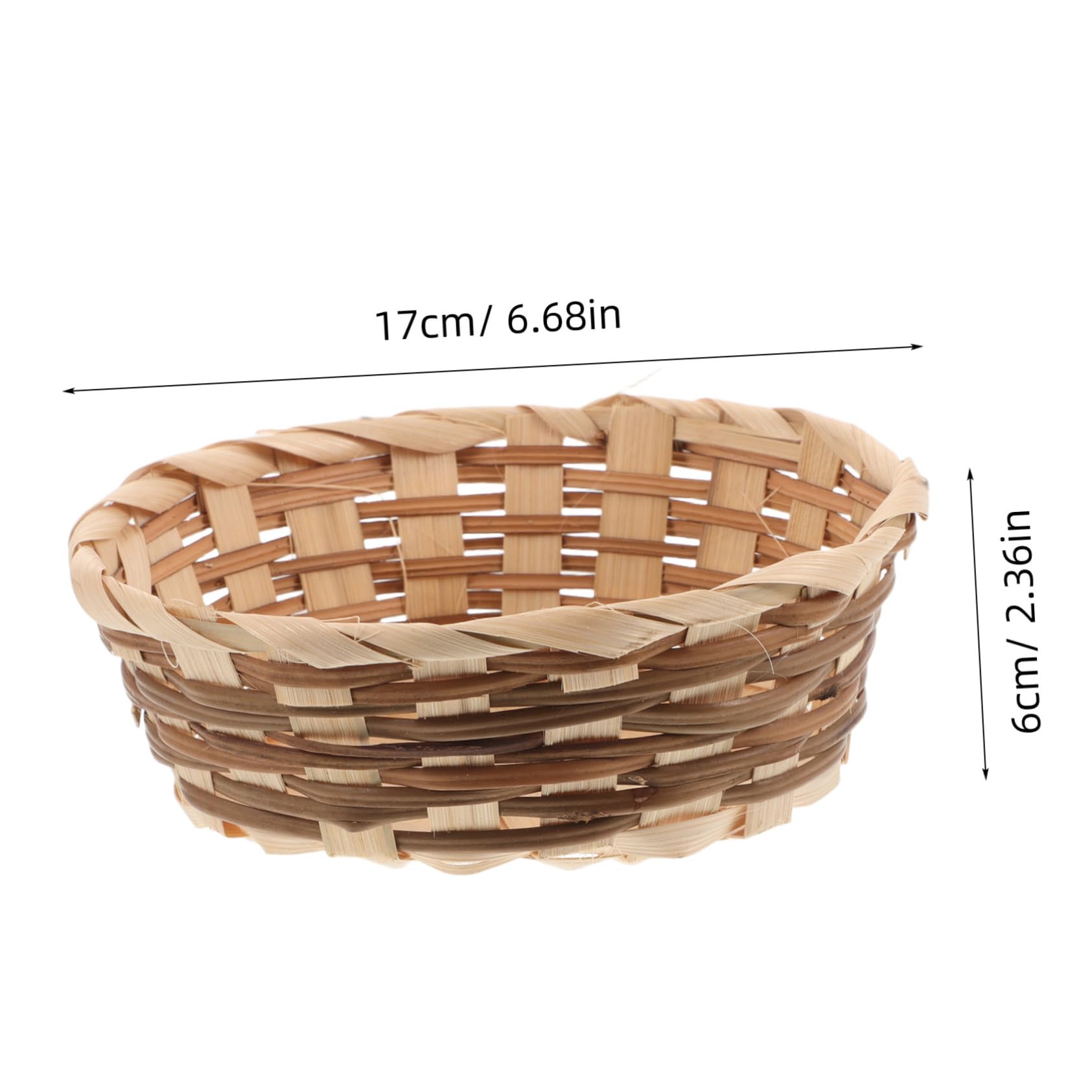 SUPVOX 6pcs Woven Storage Baskets Lightweight Organizers for Fruits Vegetables and Household Goods Aesthetic Kitchen Counter Decor with Excellent Airflow Design