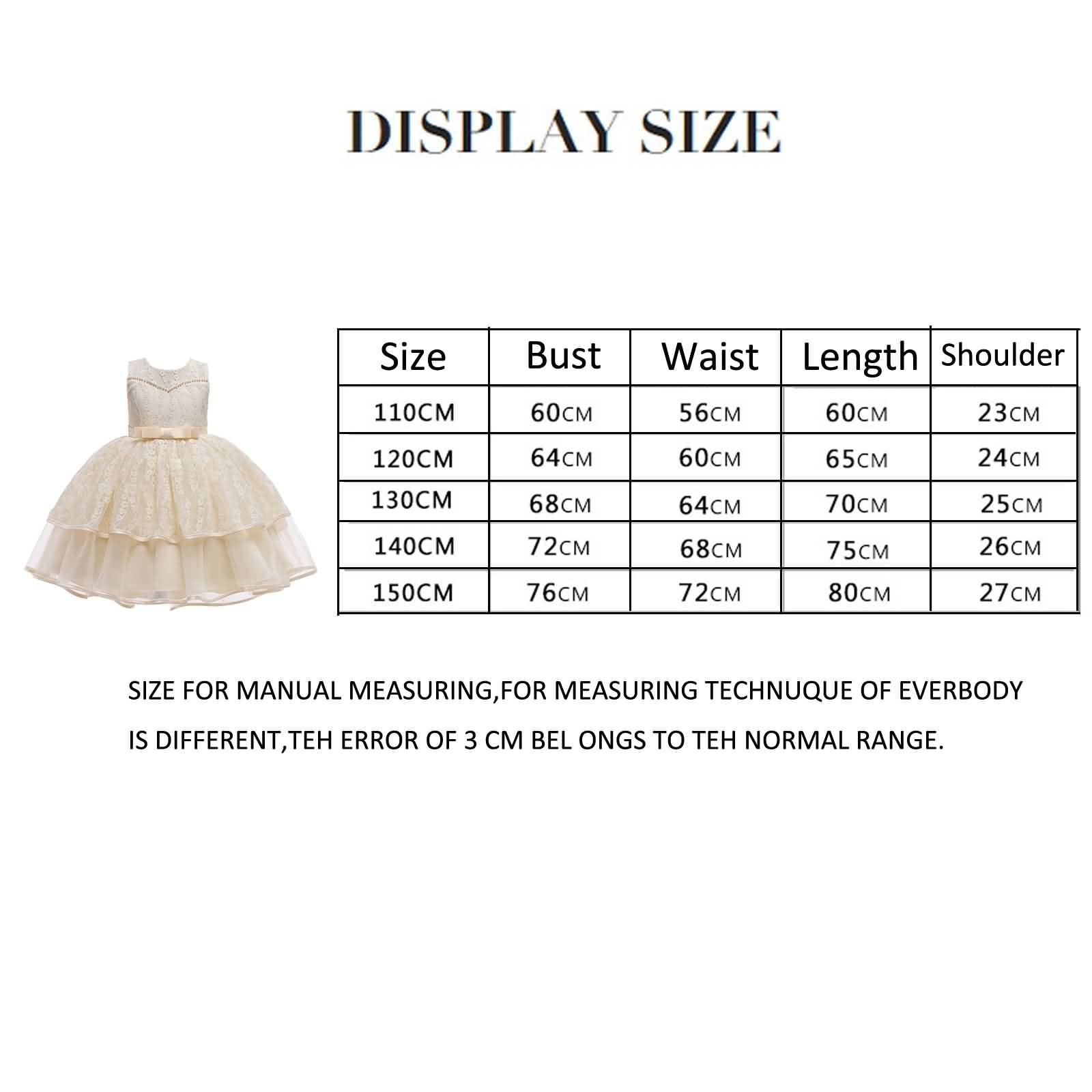 Gualiy Vestido de baile para niñas, vestido de fiesta para niñas de 4 a 10 años, vestido de tul de encaje champán con cuentas y lazo en la cintura sin mangas