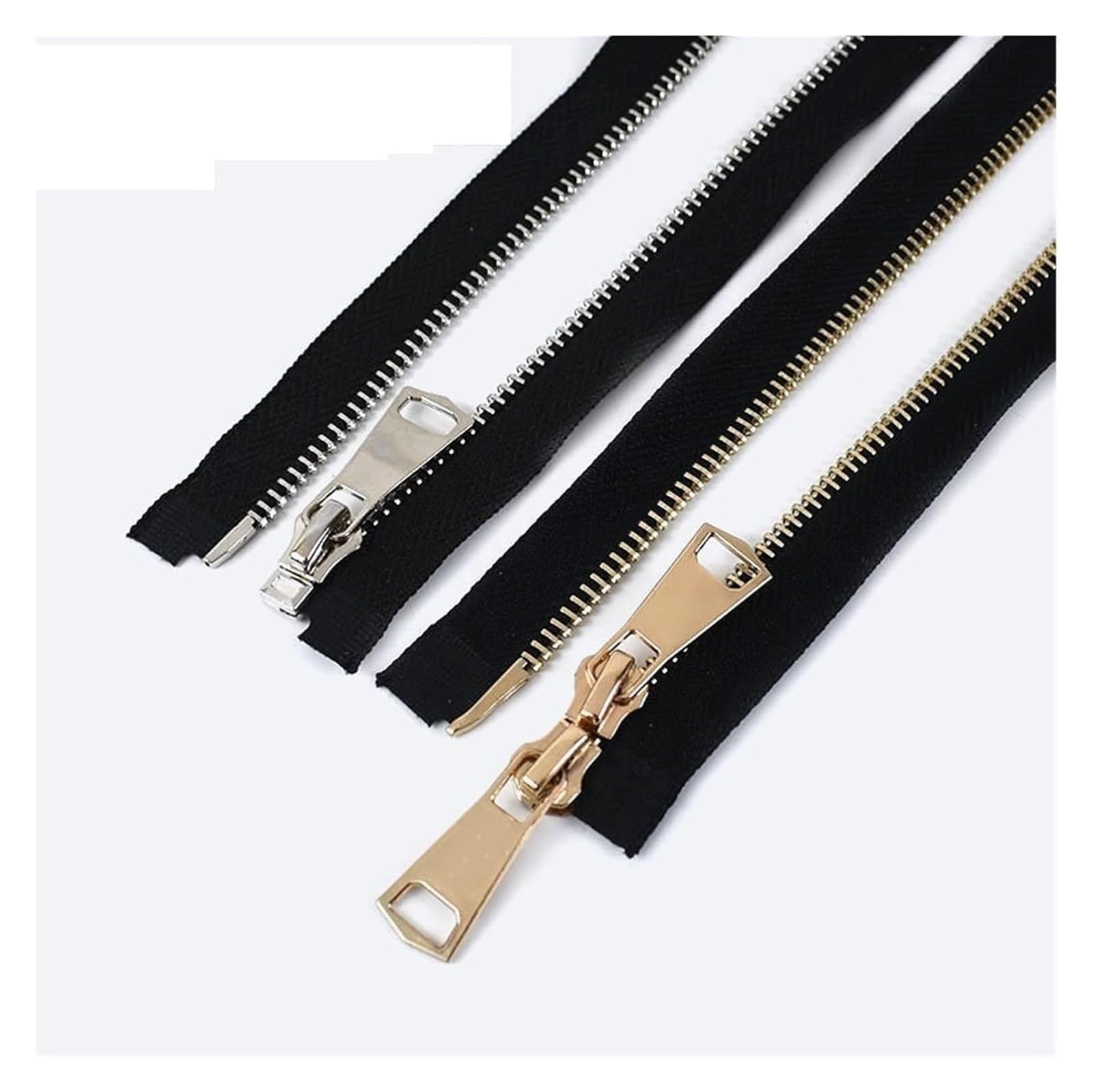 Cremallera Bidireccional de 60-150 cm con Deslizadores para Coser Chaquetas Y Abrigos. Kit de Reparación de Cremalleras. Accesorios de Bricolaje para Abrigos, Chaquetas Y Prendas de Abrigo./W