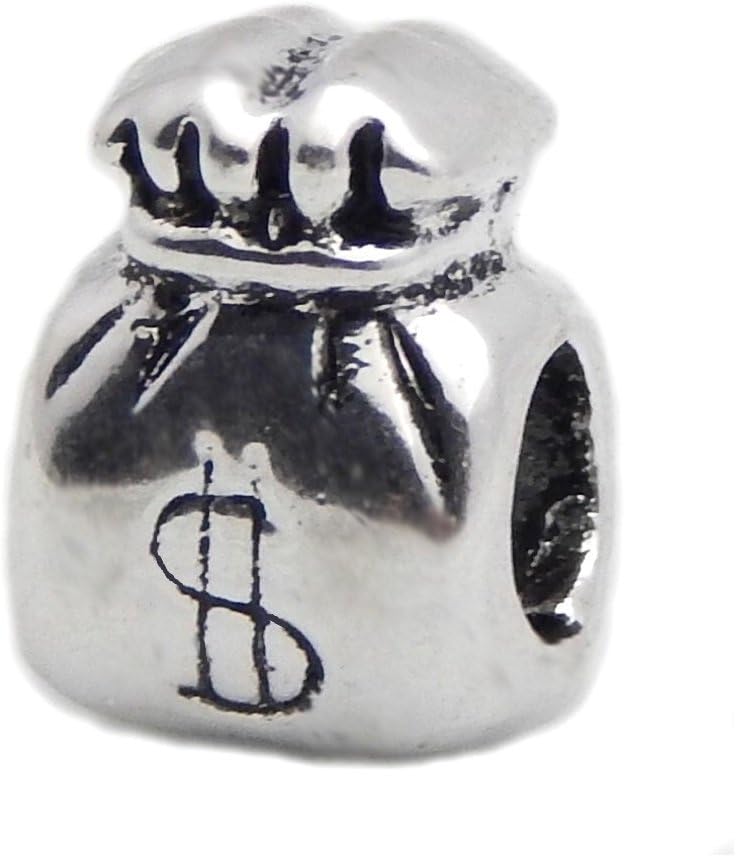 J&M Money Bag Charm Bead for Bracelets