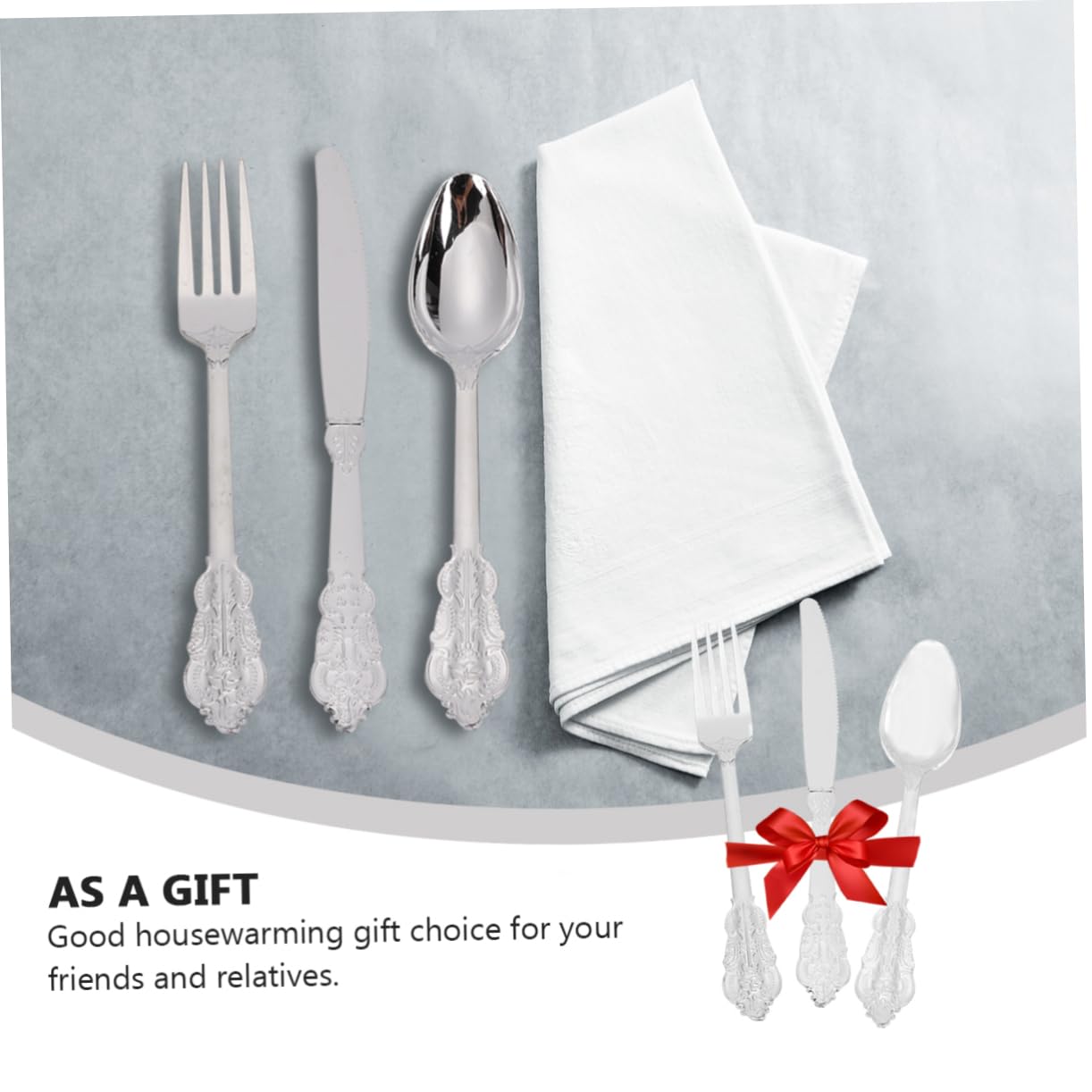 Beavorty Elegant Dinner Party Supplies 12pcs Gilding Plastic Cutlery for Wedding Reception Catering Services