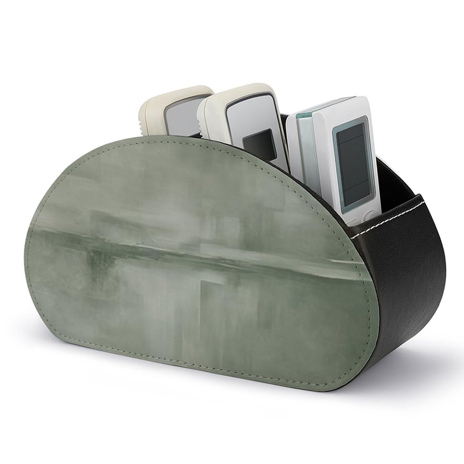 Btcowzrv Style Green Abstract Seascape Remote Control Holder With 5 Compartments