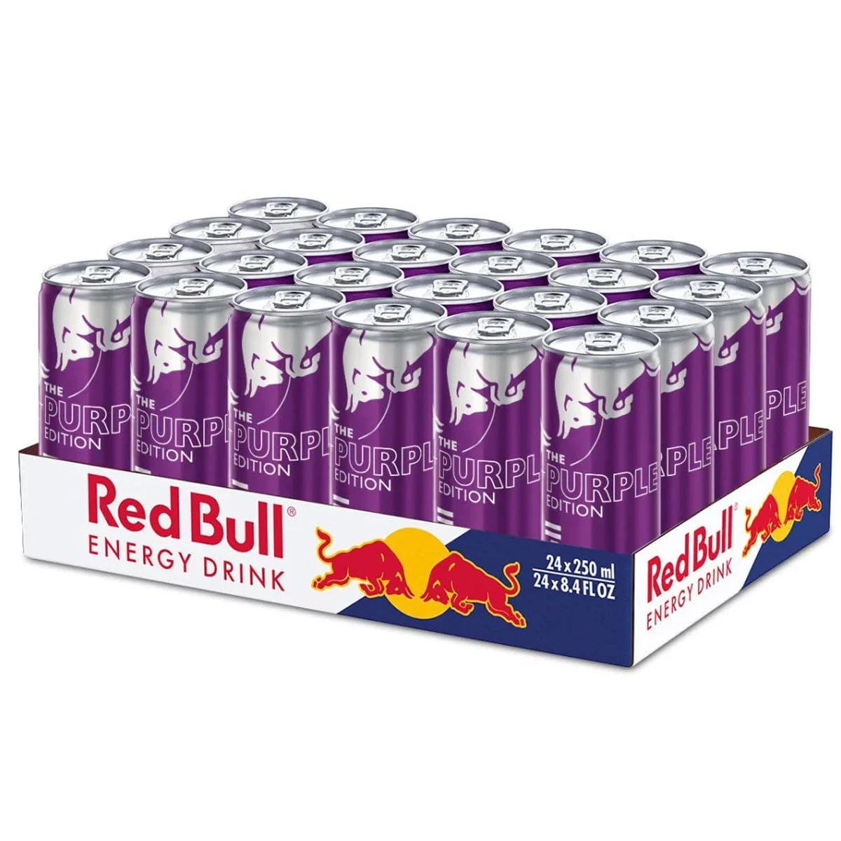 Red Bull Skogsbär Energidryck Energy Drink - Bebida (edición morada, incluye 6 depósitos, 24 x 250 ml)