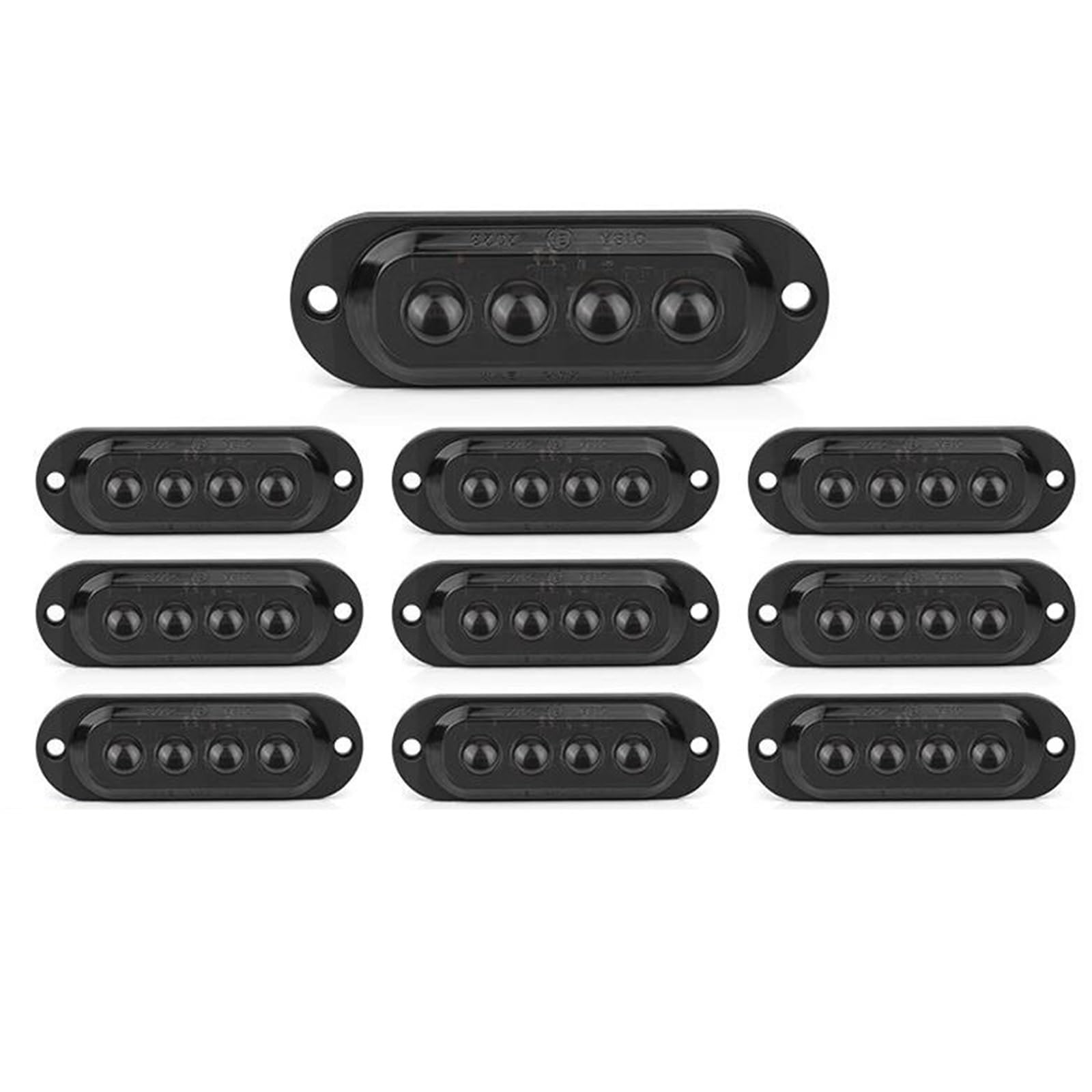 Freccia Auto Luce Posizione Laterale Del Rimorchio LED Luce Segnalazione Indicatore Luce Ingombro Per Camion RV Camper Marcatore Indicatore Laterale(4 LED Red)