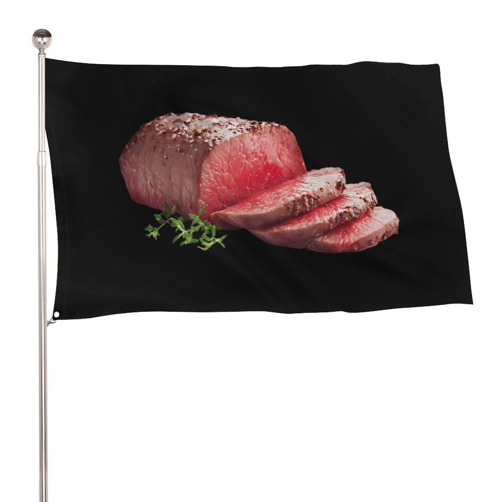 Bandera de carne asada personalizada decorativa para recuerdos de jardín
