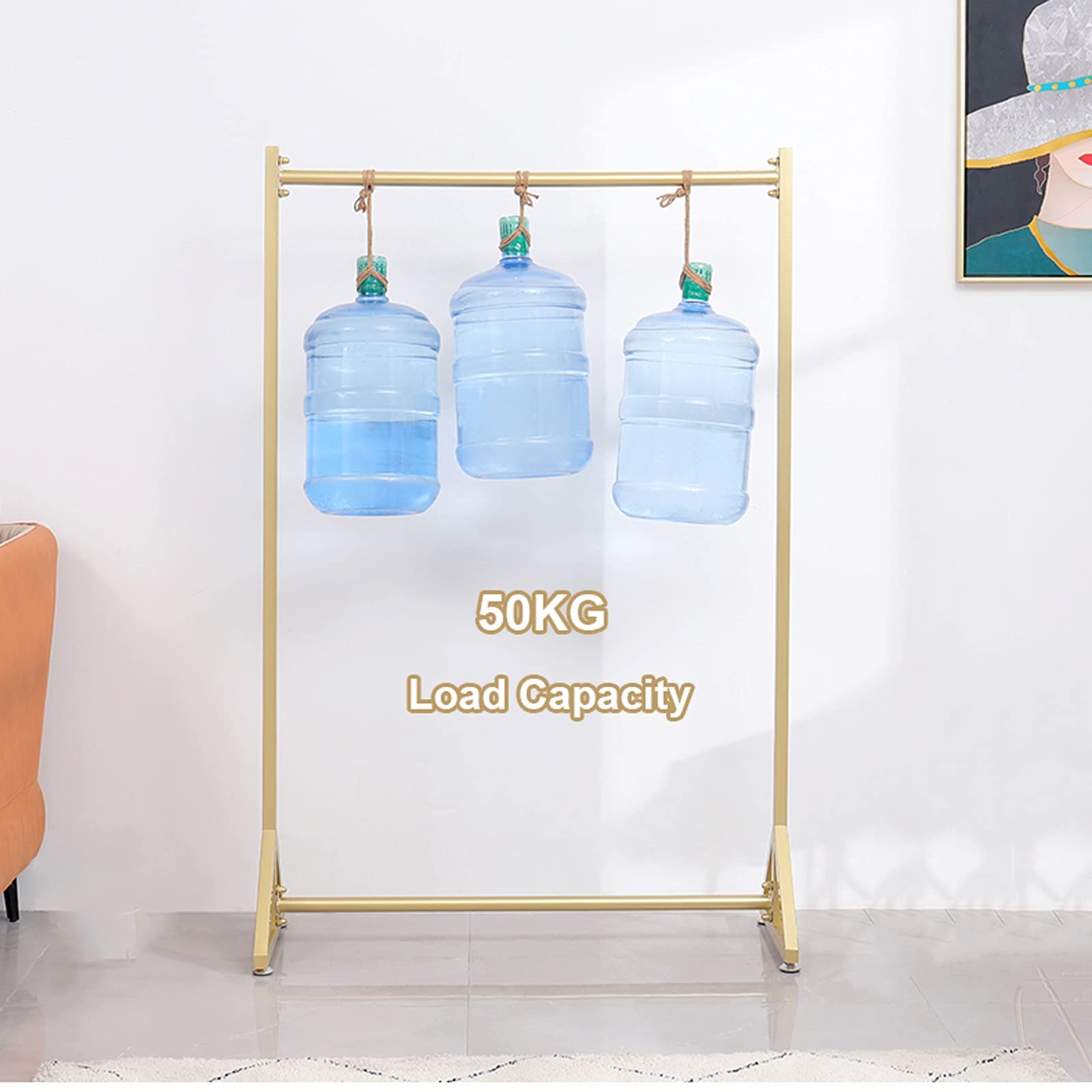 Appendiabiti autoportante resistente, espositore per indumenti industriale in acciaio, può contenere fino a 50 kg, organizer per appendere cappotti, camicie, vestiti, per casa, negozio e viaggi