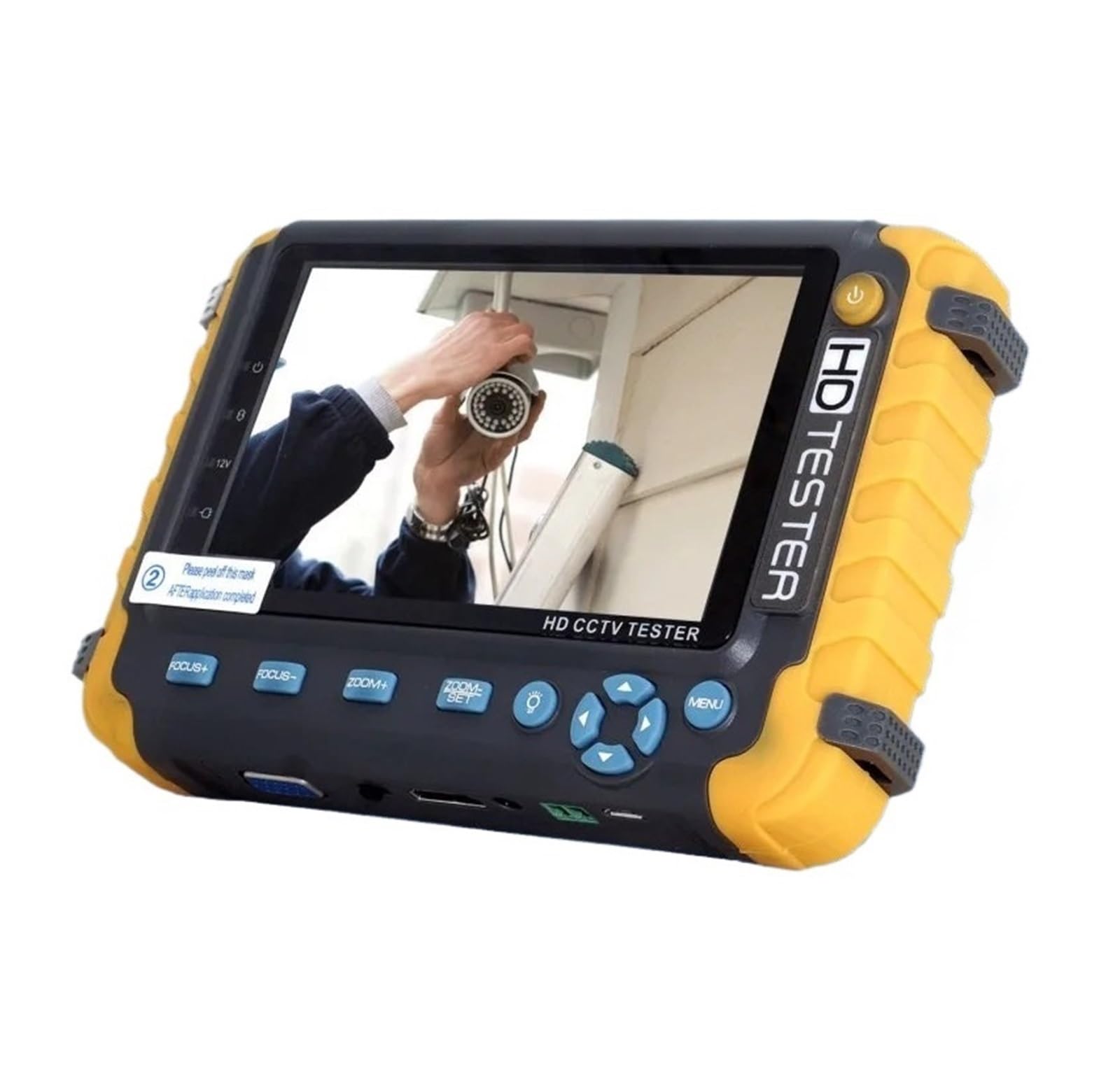 CCTV Tester, BEST Protable IV8W 5MP AHD TVI 4MP CVI Analog Security Camera Tester 5 Inch CCTV Monitor VGA Input UTP Cable Test