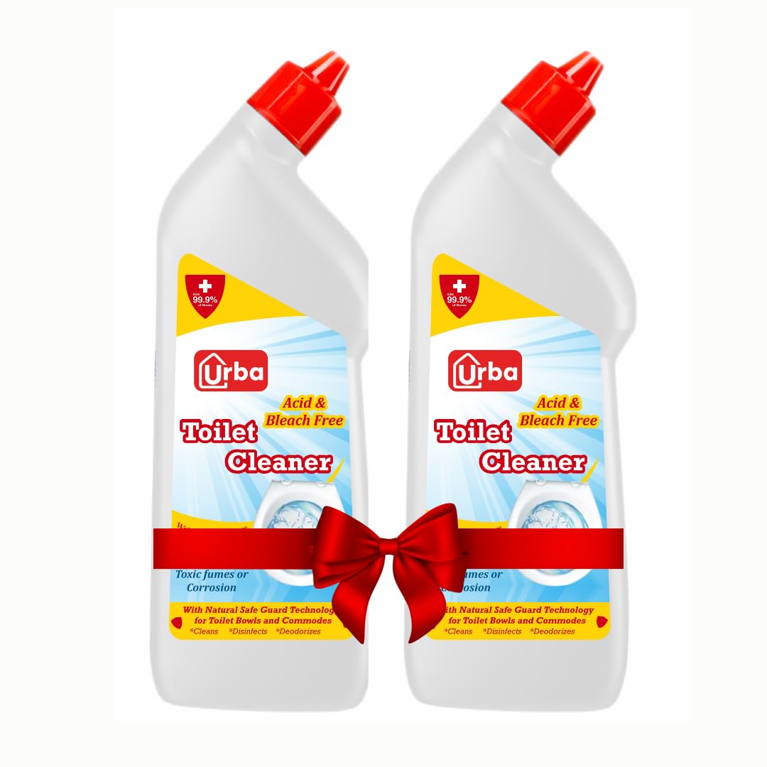 Urba Toilet cleaner 500 ml (pack of 2)- Citrus powered | Acid Free and Bleach Free Toilet Cleaner| Disinfectant Toilet cleaner liquid | Suitable for toilet bowl (500 ml (pack of 2)) (B0CL2G7TSW) Amazon Price History, Amazon Price Tracker