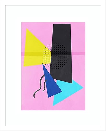 Miniatura 8 de Amanti Art Framed Wall Art Print 25x21 Retro Sound by PI Studio, Abstract Wall Art, Modern Contemporary Decor, Medium Poster Painting Artwork for