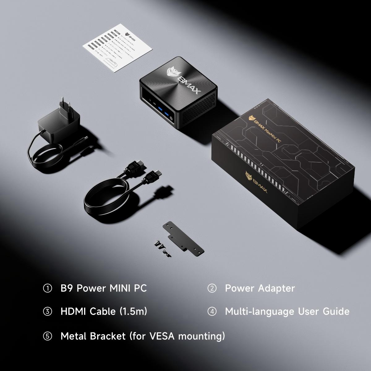 Amazon.com: Bmax Mini PC B9 Power, Intel Core i9-12900HK 24GB