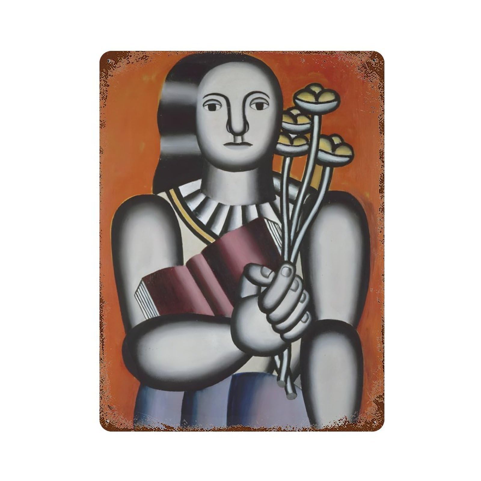 xiaoxiaoshen French Painter Fernand Leger (5) Wall Decor Art Metal Tin Poster Modern Home Decor Art Home Bar Shop Decorations Vintage Sign 40x30cm