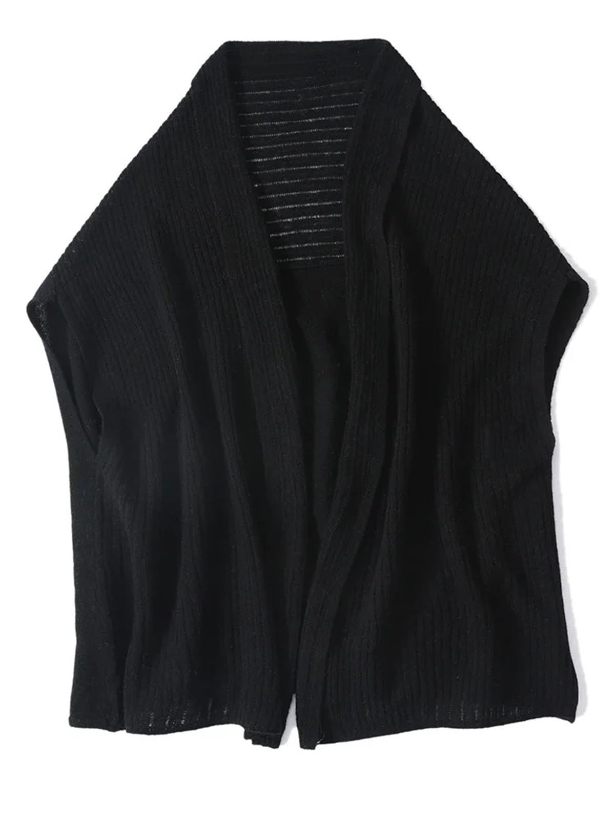 Poncho Lavorato A Maglia Da Donna Poncho lavorato a maglia, scialle largo, mantello da donna, spesso, casual, morbido, fine, in lana, comodo, autunno, inverno, cardigan