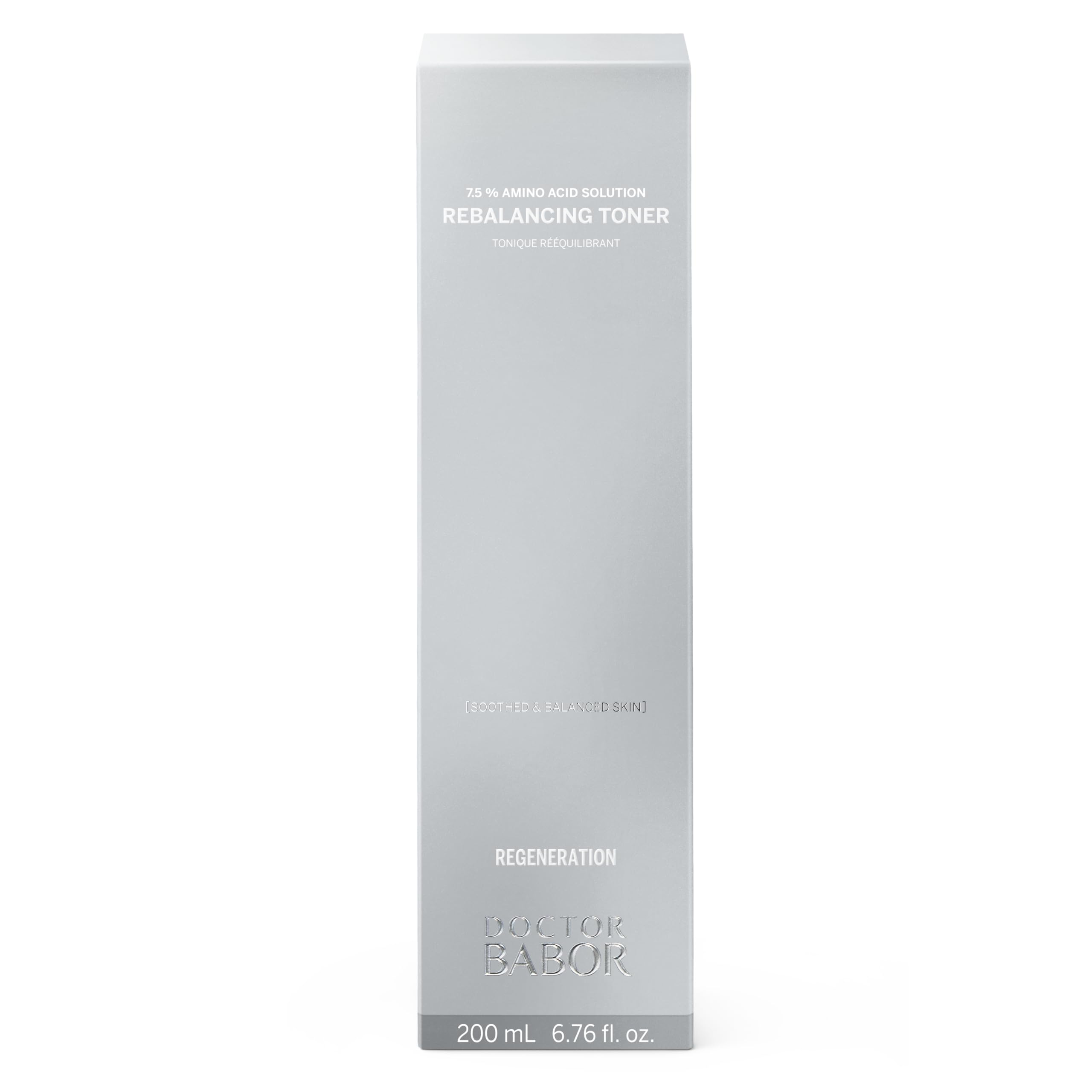 DOCTOR BABOR Rebalancing Toner | Ausgleichendes Gesichtswasser mit 7.5% Aminosäure für trockene Haut | Hydratisiert & regeneriert | Mit BIOGEN PLANT EXTRACT | vegan | 200ml Toner