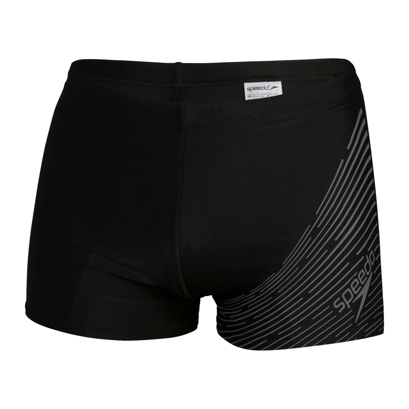 Speedo Mens Medley Logo Aquashort Black/Charcoal 34