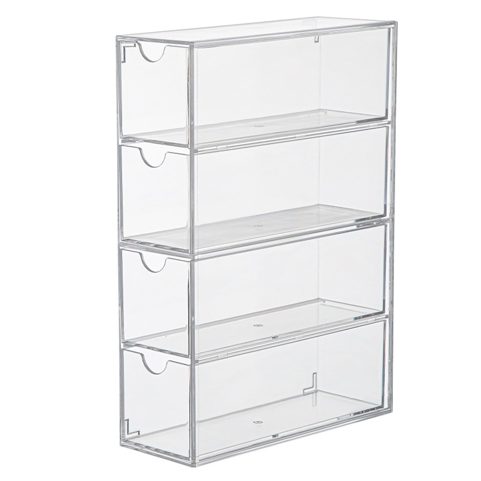 YWLUUOO Compact and Stylish 4 Layer Storage Box for Sunglasses and Stationery Transparent Dustproof Organizer for Bedroom Acrylic Storage Box