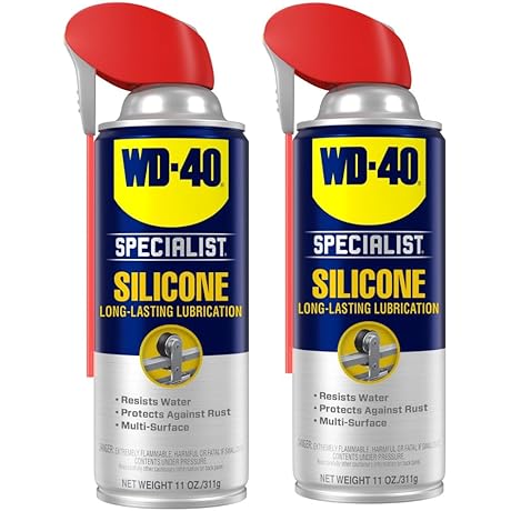 Blaster Silicone Lubricant Spray 11oz: Twin-Pack, Multi-Purpose Spray for Home and Automotive Use