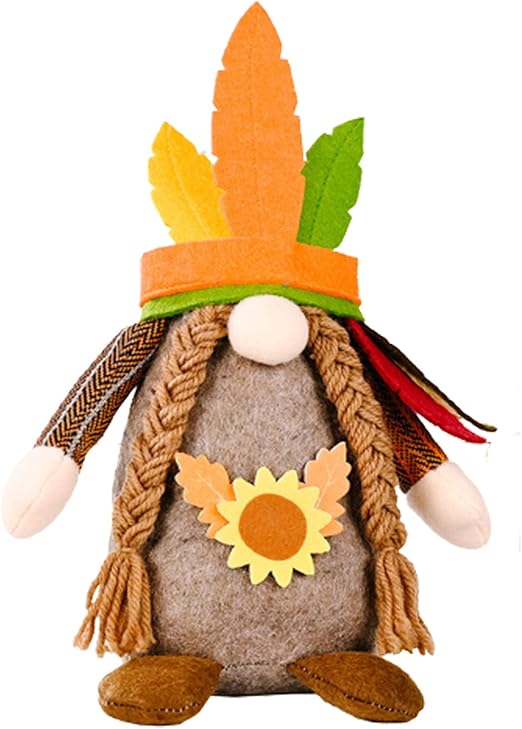 NUSGEAR Halloween Zwerg Plüsch Deko Zwerg Puppe Gesichtslose Puppe