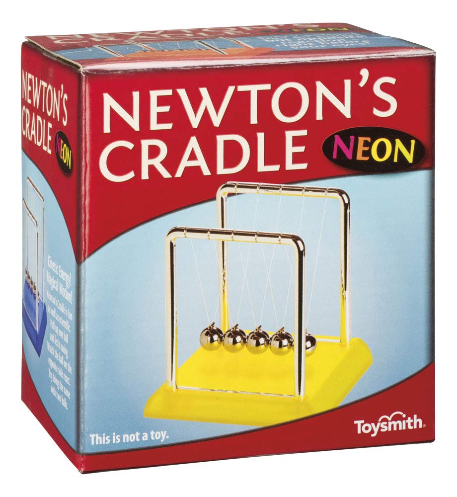 Neon Colored Newton's Cradle