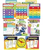 Carson Dellosa (CAS0P) First Grade Homeschool Kit for Kids – Elementary Math, Phonics, Sight Word...