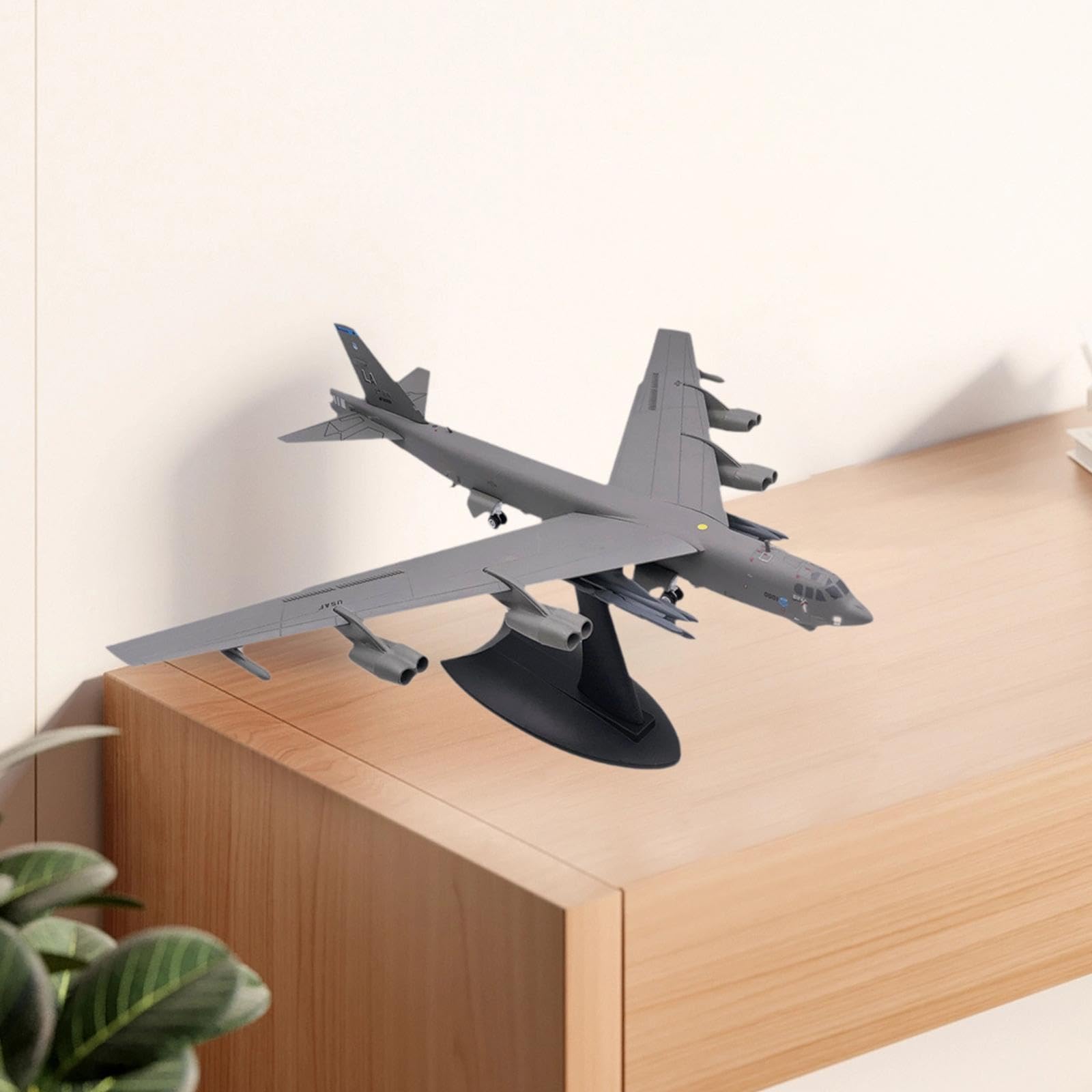 Maquette d'avion de Chasse B52 à L'échelle 1:200, Objet de Collection, Souvenir avec Socle. Modèle Réduit en Métal Moulé sous Pression, Idéal