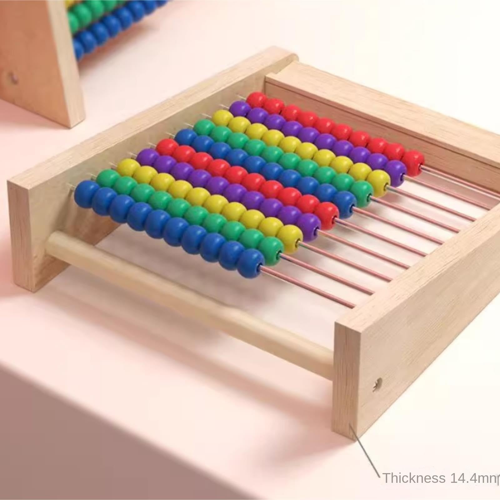 Ábaco Ábaco De Madera, Matemáticas, Educativo, Conteo, Tarjetas Numéricas, Aprendizaje Preescolar, Edad 3 Años En Adelante Oficina Material