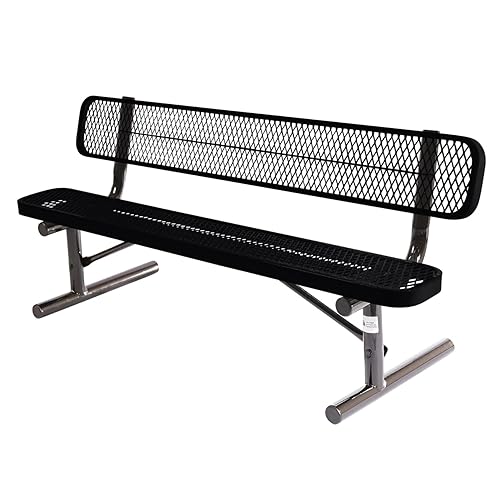Coated Outdoor Furniture Heavy-Duty Portable Outdoor Bench Thermoplastic Coated, Expanded