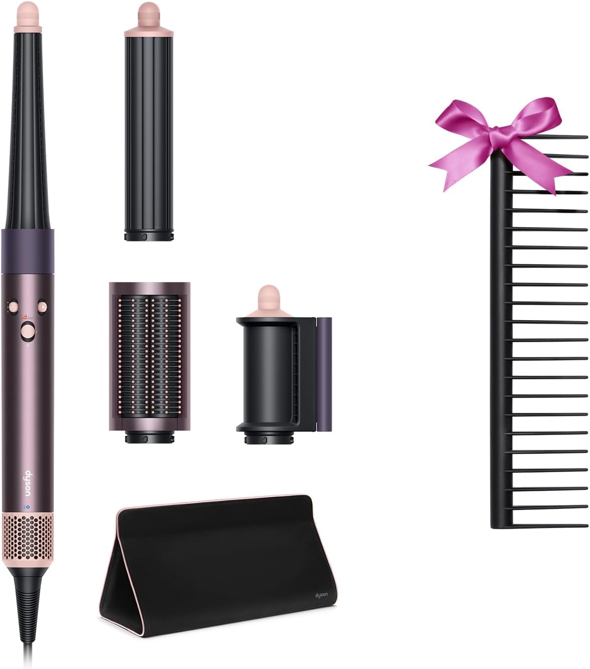 Dyson Airwrap i.d.™ Multi-Styler & Dryer with Storage Bag Included, Trowel Curl Dryer, Large Air Flow (HS08 JPPL G) Jasper Plum [Perfect Mother's Day Gift] [Automatic Easy to Natural Curly Hair]