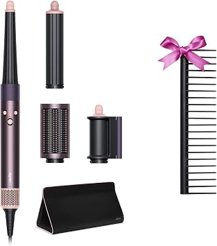 Dyson Hair Dryer Dyson Airwrap i.d.  Multi-Styler & Dryer, Jasper Plum HS08 JPPL G with Storage Bag, Curling Iron Curl, Large Airflow, Quick Drying Exclusive Automatically and Easily