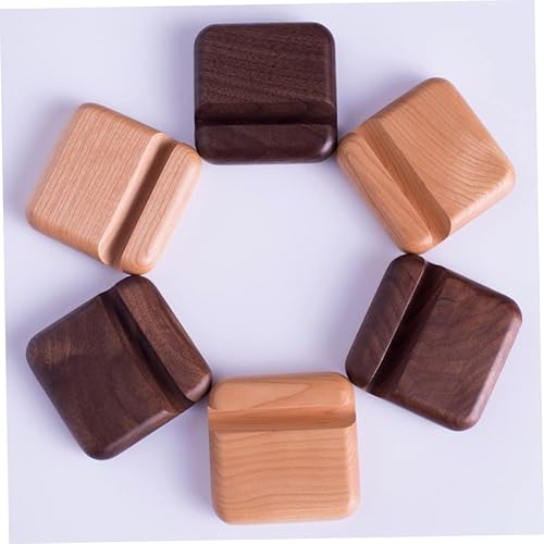 Miniatura 3 de 2 sets de madera del teléfono celular soporte del teléfono titular del escritorio para filmar llamadas 2 unids*2