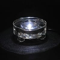 Vista 5 de Uonlytech Base de lámpara de mesa con luces LED, base iluminada para cristal de resina, arte de resina, soporte de arte de vidrio, enchufe de EE.