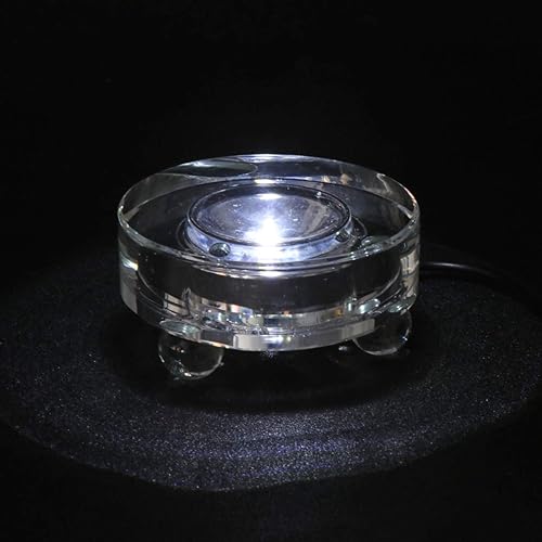Miniatura 5 de Uonlytech Base de lámpara de mesa con luces LED, base iluminada para cristal de resina, arte de resina, soporte de arte de vidrio, enchufe de EE.