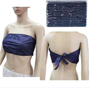 20 Pcs Disposable Bras for spa Womens,Disposable Underwear Nonwoven Top Garment Individually Pack Brassieres for Spray Tanning,Beauty Salon