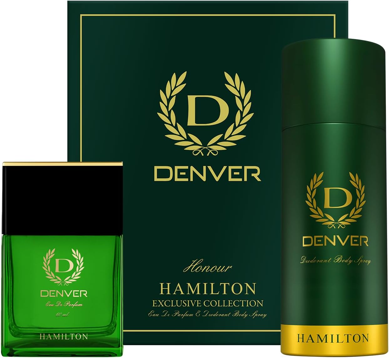 Denver Men Hmilton Cedar Exclusive Collection Gift Pack, 60 ML Liquid