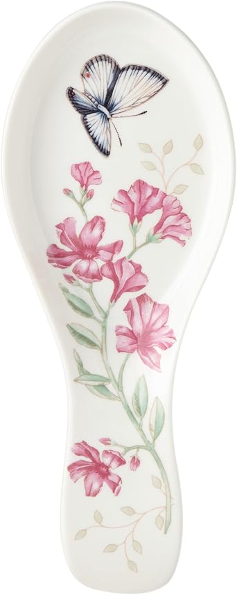 Lenox Butterfly Meadow Serveware Collection, Porcelain Serveware & Kitchen Accessories, Spoon Rest