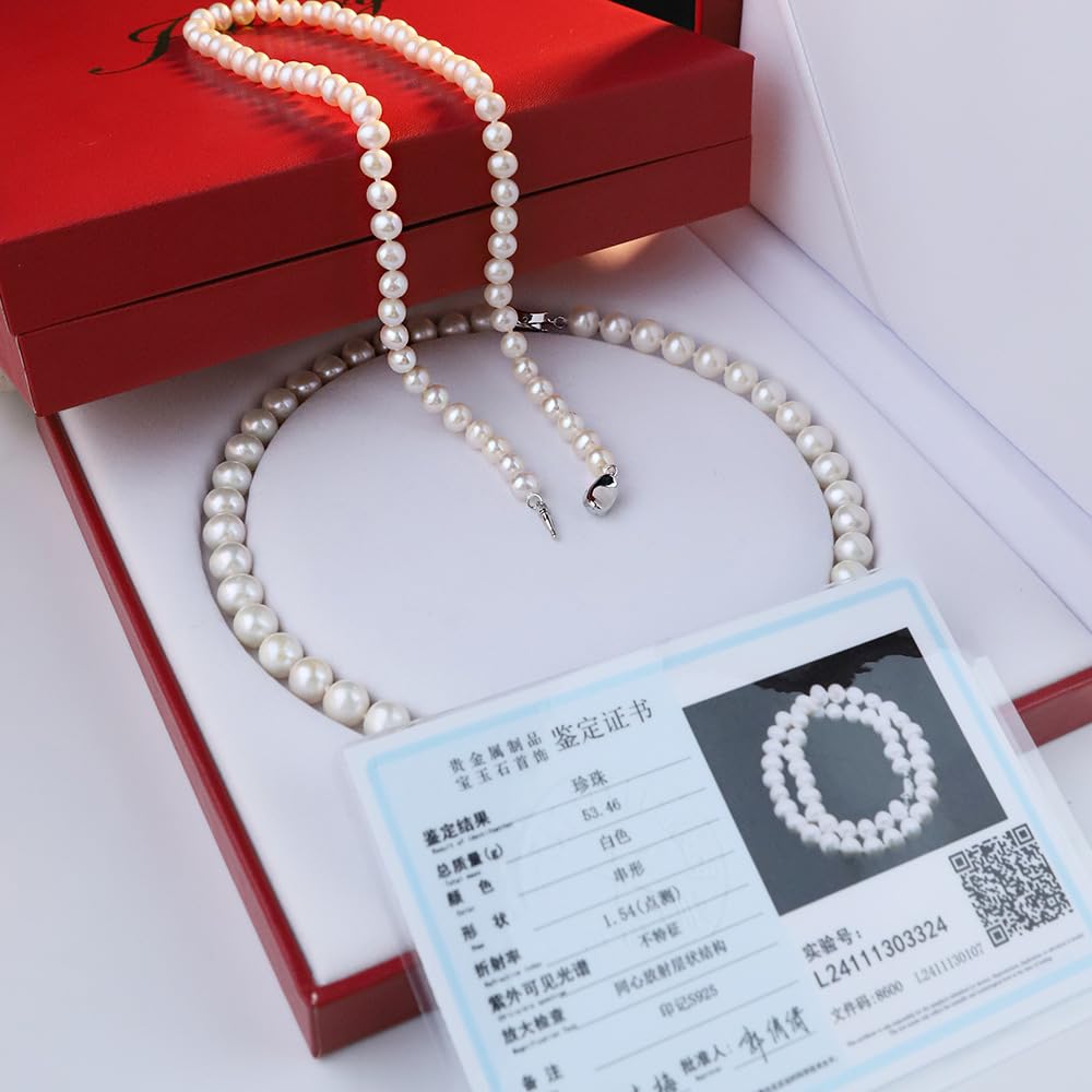 Collar Elegante de Perlas - Diseño Atemporal para Regalos de Aniversario, Compromiso o como Detalle de Amor para Novia o Esposa