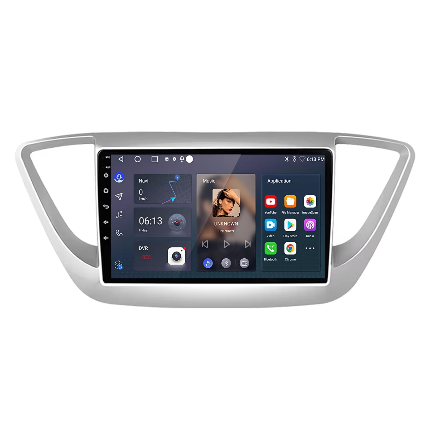 Ekran Carplay dla Hyundai Solaris 2 2017-2018 Przenośne Radio Samochodowe Z Ekranem Dotykowym Hd, Funkcją Mirror Link I Carplay;, 8 Rdzeń 4G+64G