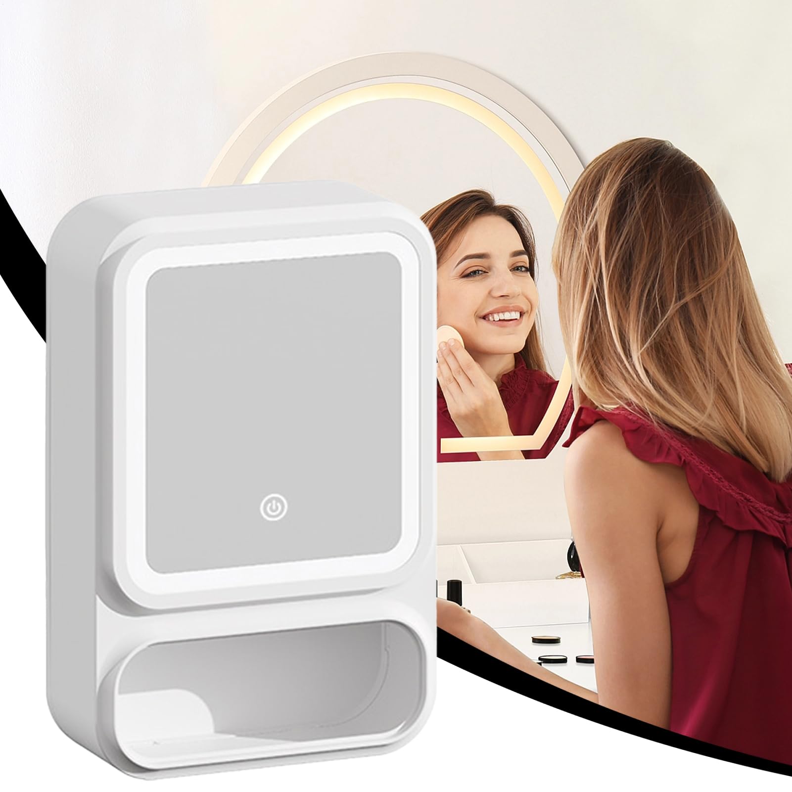 Mobile Da Bagno A Parete Porta Magnetica, Ripiano, Mensola, Portasalviette | Armadietto Specchiera A Parete Per Bagno Per Shampoo Trucco Sapone Cura Pelle Doccia Cosmetici Portaoggetti