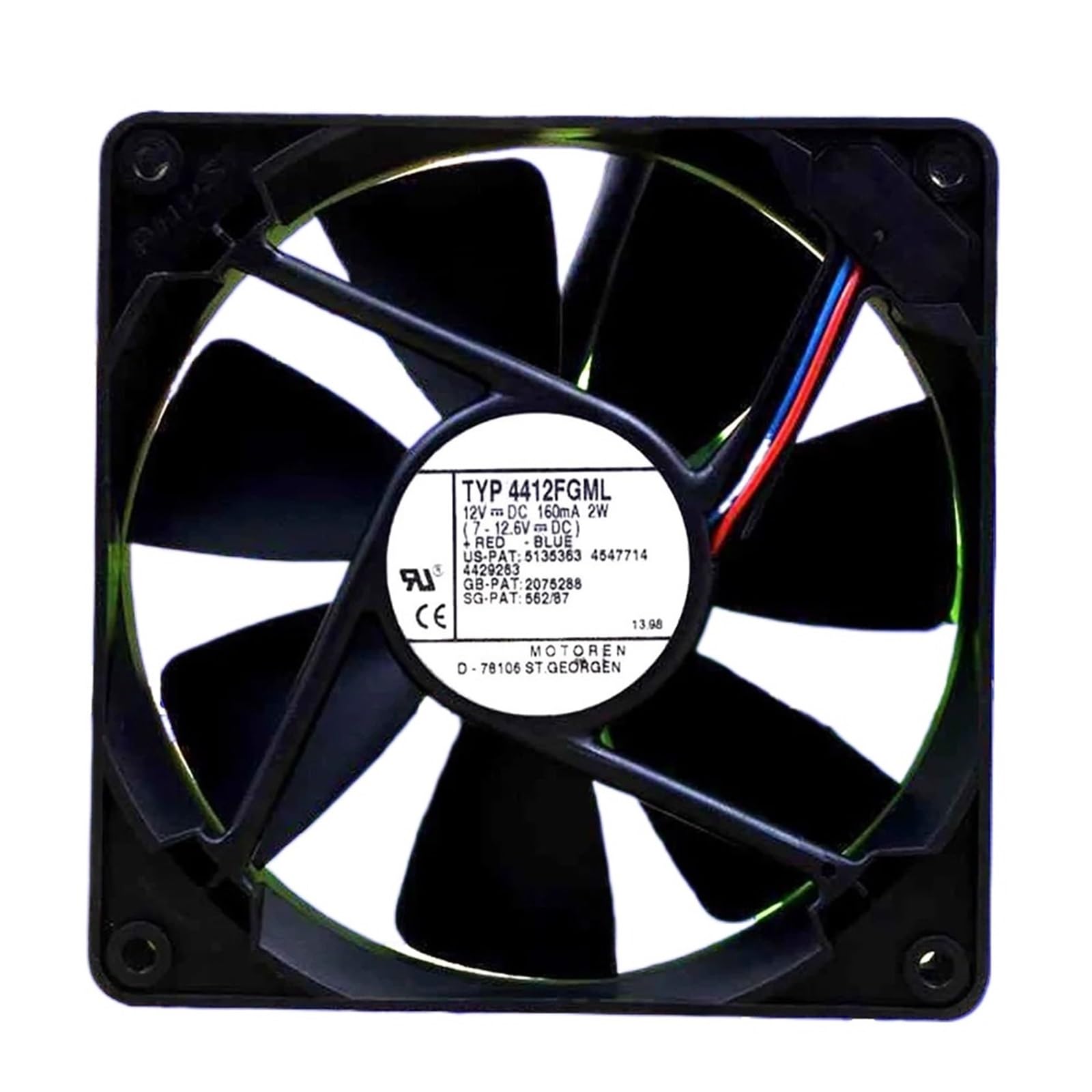 Ventilateur de refroidissement 12V CC anti surchauffe pour PC et carte