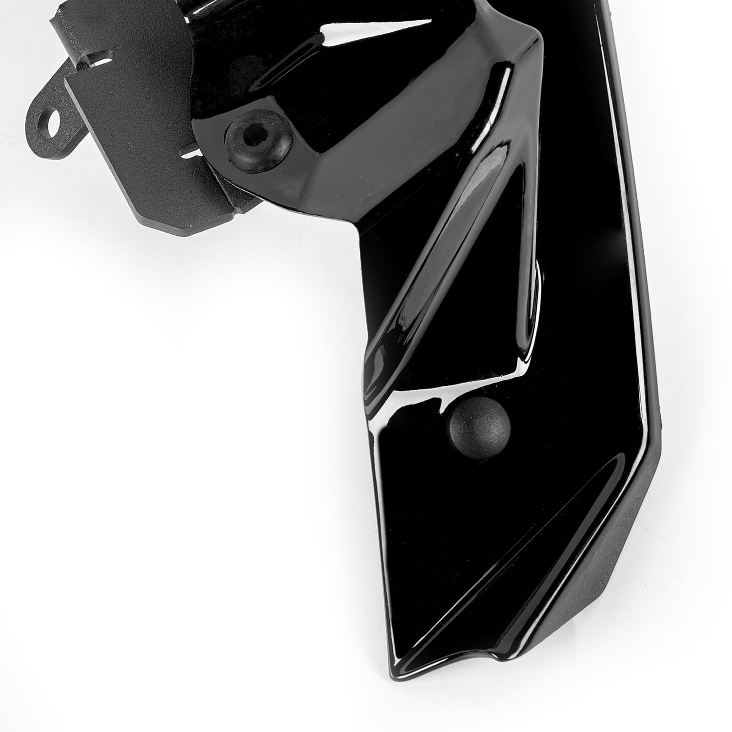 Motorrad Untere Vorderrad Schnabel Nasenkegel Abdeckung fur Z900 Z 900 2020 2021 2022 2023 2024 Scheinwerferverkleidung Aerodynamisches Winglets Verkleidungs Dekorationsset (Schwarz)